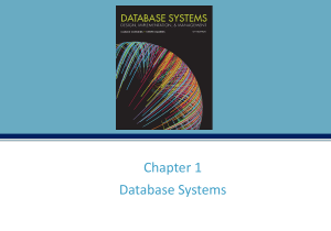 Coronel DatabaseSystems 13e ch01