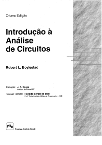 Boylestad, R.L., Introducao a Analise de Circuitos, Prentice-Hall, 8a ed