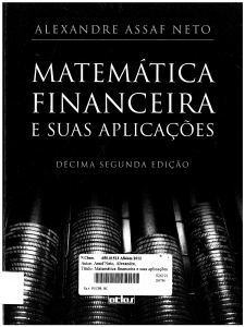 Matemática Financeira e Suas Aplicações - Alexandre Assaf Neto
