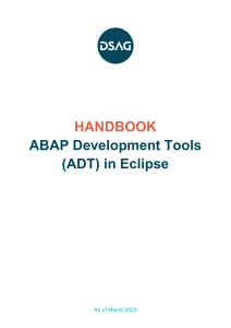 Handbook ADT Eclipse