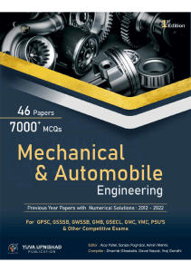 Mechanical and Automobil Engineering - Yuva Upanishad - Demo Copy