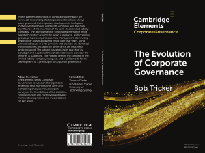 Bob Tricker - The Evolution of Corporate Governance (2020)