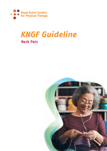 KNGF neck pain practice guidelines 2016