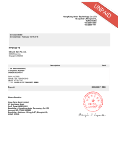 6 Drunk Men Pte. Ltd Invoice