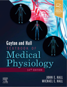 Guyton and Hall Textbook of Medical Physiology, 14th Edition,