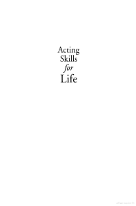 Acting skills for life