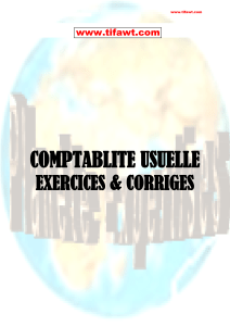 Comptabilite usuelle exercices et corriges