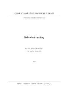 Stecha - Nelinearni systemy
