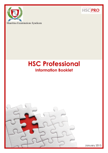 information booklet on HSC Pro - updated January 2015 (4)
