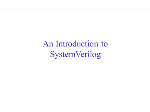 basics of system verilog