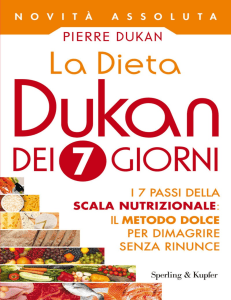Pierre Dukan - La dieta Dukan dei 7 giorni