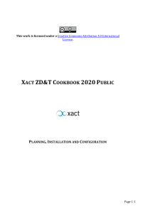 Xact ZD&T Cookbook 2020 Public