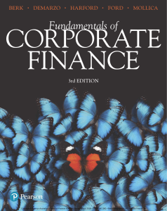 Fundamentals of Corporate Finance 3rd EDITION