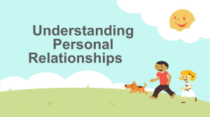 Understanding Personal Relationships