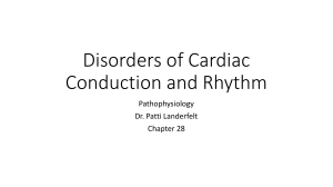 Disorders of Conduction and Rhythm Chapter 28 Patho 