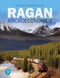 Ragan Macroeconomics Textbook, 16th Canadian Edition