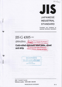 JIS G 4305-2012 (JSSA-JSA) File scan