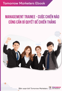 Management Trainee Ebook - Tomorrow Marketers