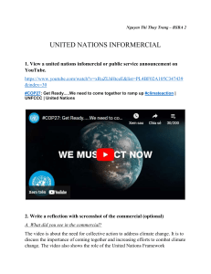 Activity - UN Infomercial