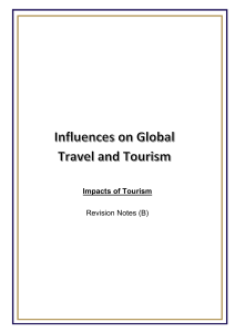 Impacts of Tourism Revision Notes B