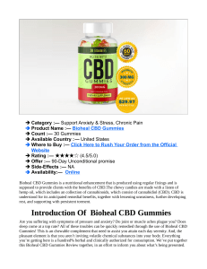 DR OZ BioHeal CBD Gummies [Buyers Alert] Read Before Buying!
