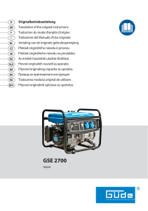 Güde GSE 2700 Anleitung 40628 ml