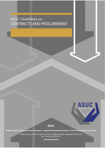 Guidelines on Contracts and Procurement