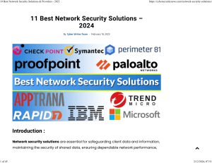 10 Best Network Security Solutions & Providers - 2023