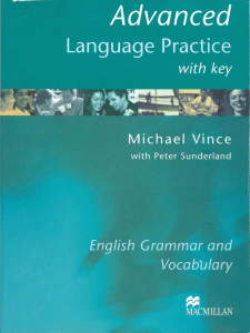 Advanced English Grammar & Vocabulary Practice Textbook