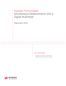 2.Simultaneous Measurements with a Digital Multimeter
