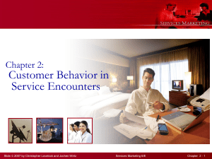 Chapter 2 Understanding Service Consumers (1) 1