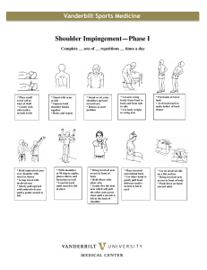 Shoulder Impingement Phase I Exercises