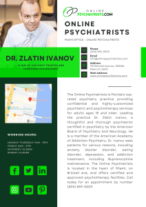 Online Psychiatrists Miami