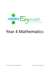 Ezy Math - Year 4