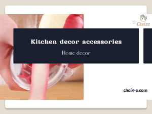 Kitchen decor accessories