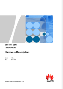 BSC6900 GSM Hardware Description V900R013C00