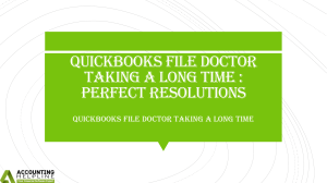 A complete guide about QuickBooks File Doctor Taking a Long Time issue