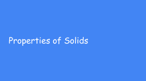 Properties of Solids 