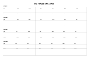 The FITNESS CHALLENGE