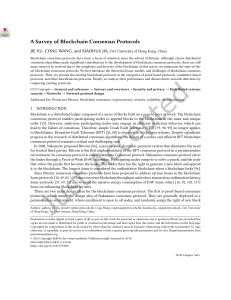 A survey of blockchain consensus protocol