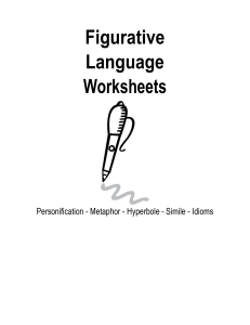 Figurative Language Worksheet