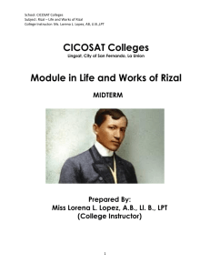 Module-in-Life-and-Works-of-Dr.-Jose-Rizal-MIDTERM
