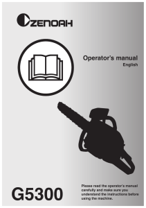 G5300 Chainsaw Operator's Manual - Safety & Usage