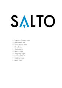SALTO step by step - Basic/Daily use