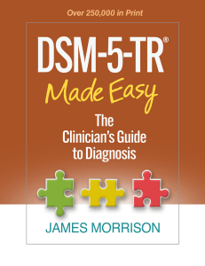 James-Morrison-DSM-5-TR®-Made-Easy -The-Clinician s-Guide-to-Diagnosis-The-Guilford-Press