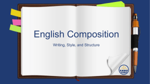 English Composition Lecture Slides