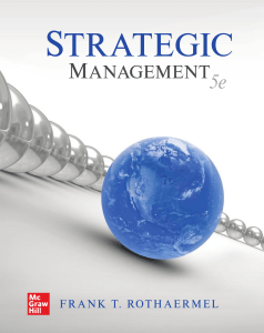 Strategic Management Textbook: Rothaermel, 5th Edition