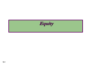 Equity Accounting: Corporate Shares & Dividends