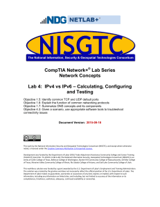 NDG NISGTC Network Plus Lab 04