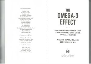 The Omega 3 effect